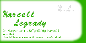 marcell legrady business card